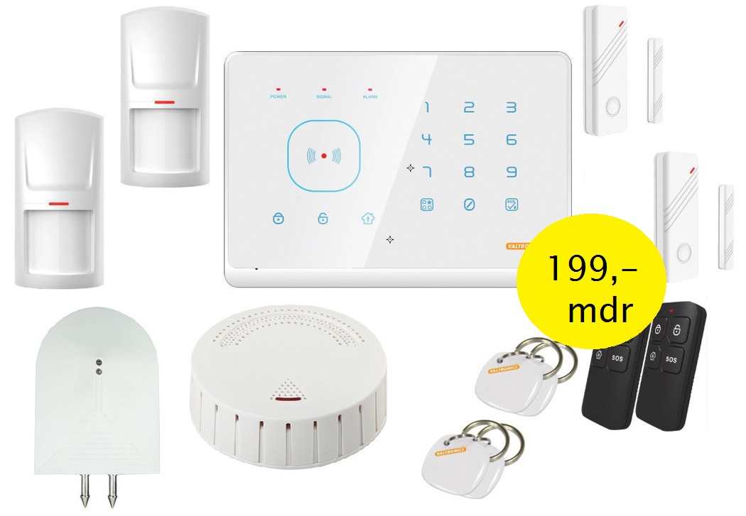 Privat alarmsystem Erhvervs alarmsystemer